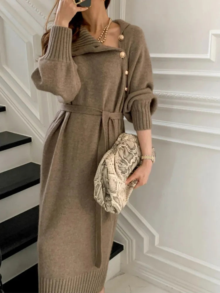 Merced® | Elegancka sukienka z golfem