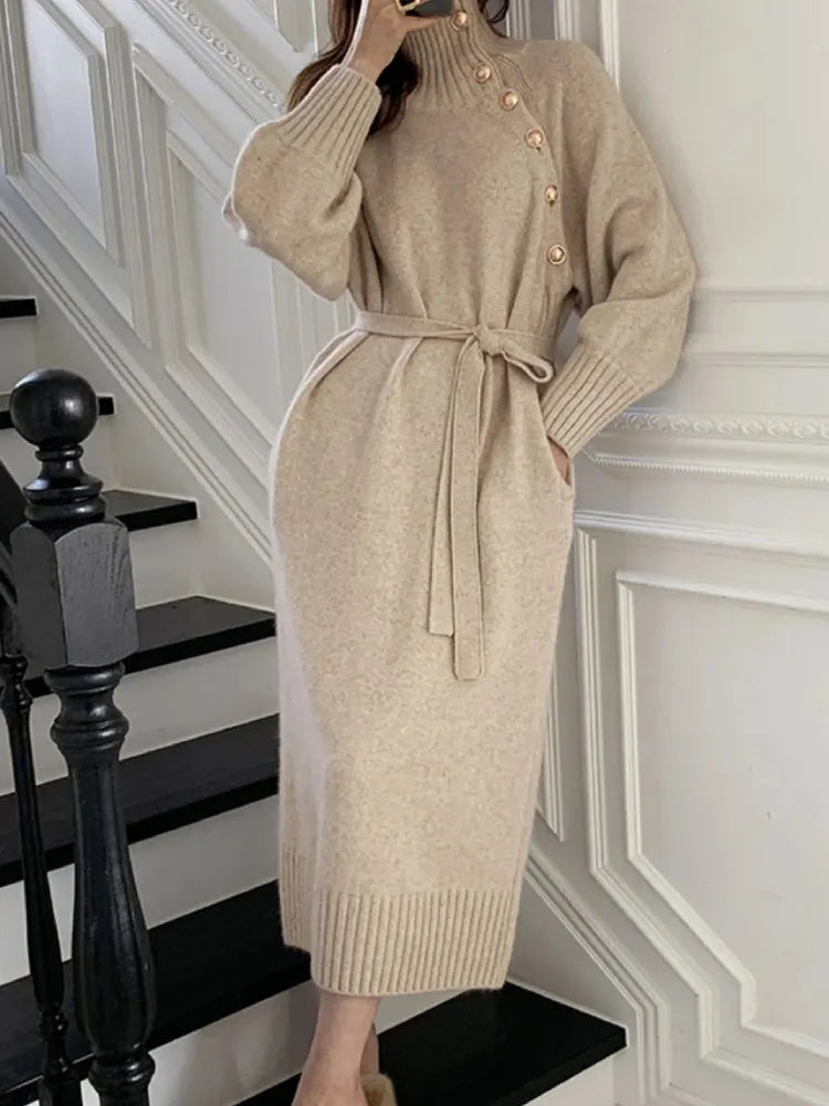 Merced® | Elegancka sukienka z golfem