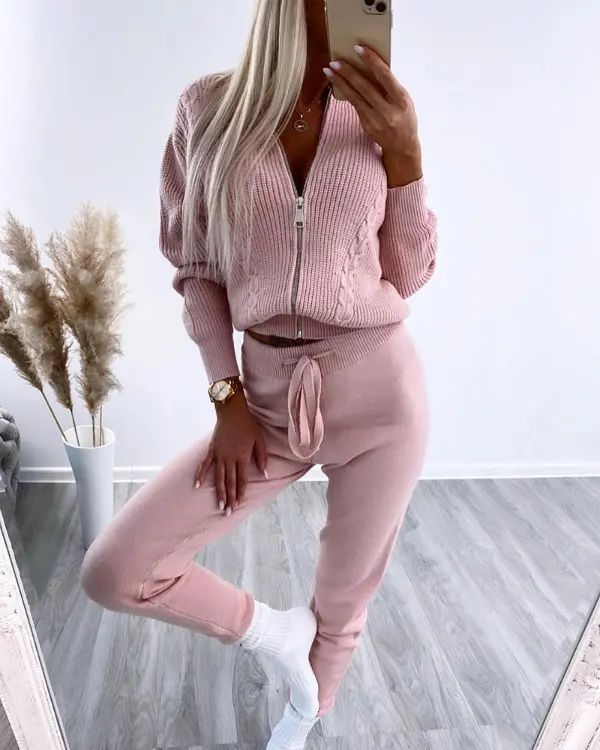 Miranda® | Elegancki dwuczęściowy komplet damski na zimę