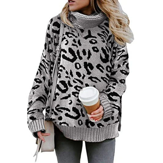 Alicja® | Damski sweter w panterkę