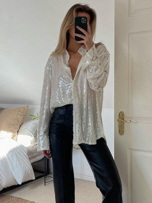 Aida® | Bluzka oversize z brokatem