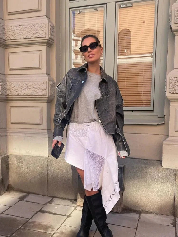 Miriam® | Stylowa kurtka skórzana