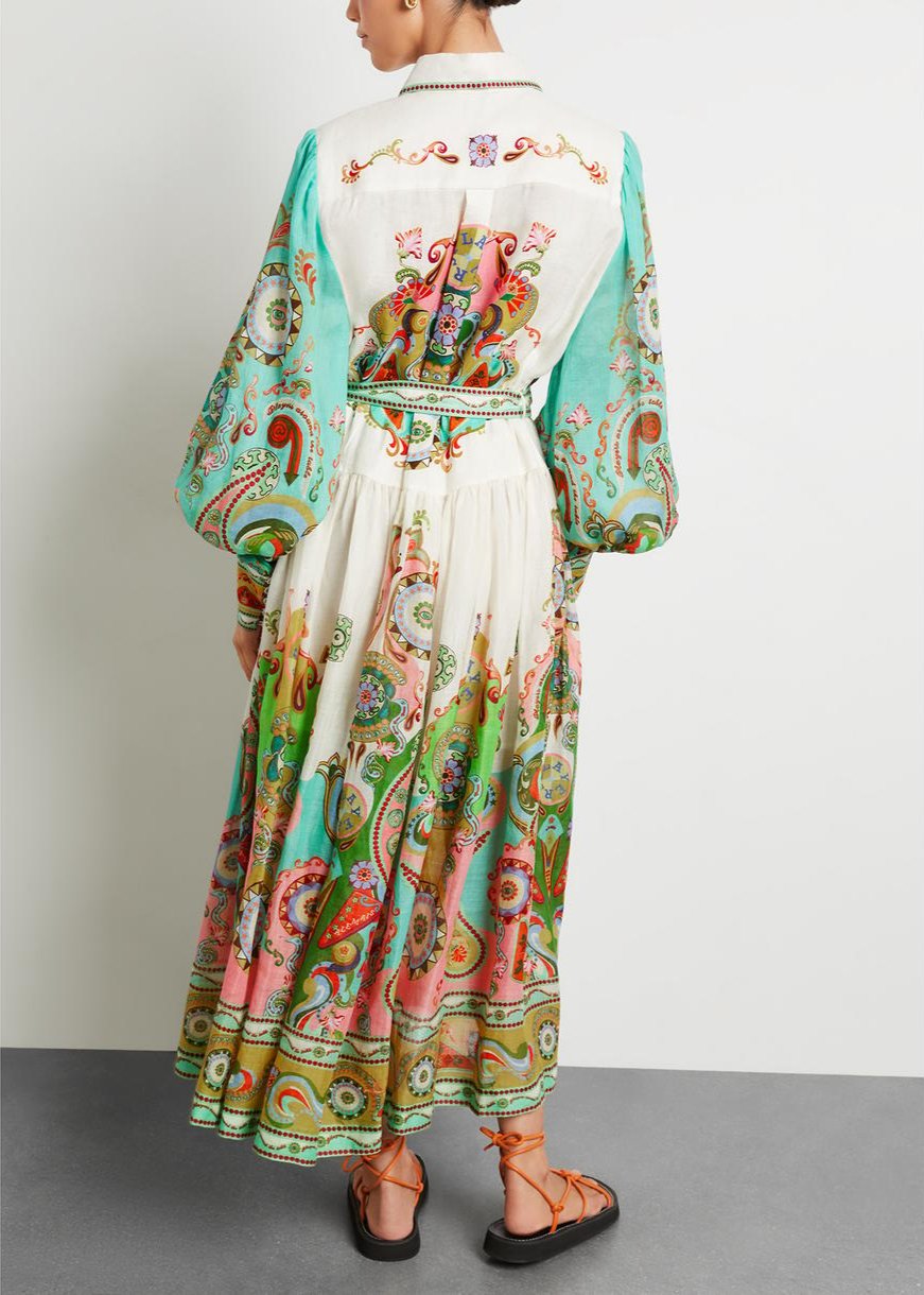 Mireya® | Długa sukienka z nadrukiem