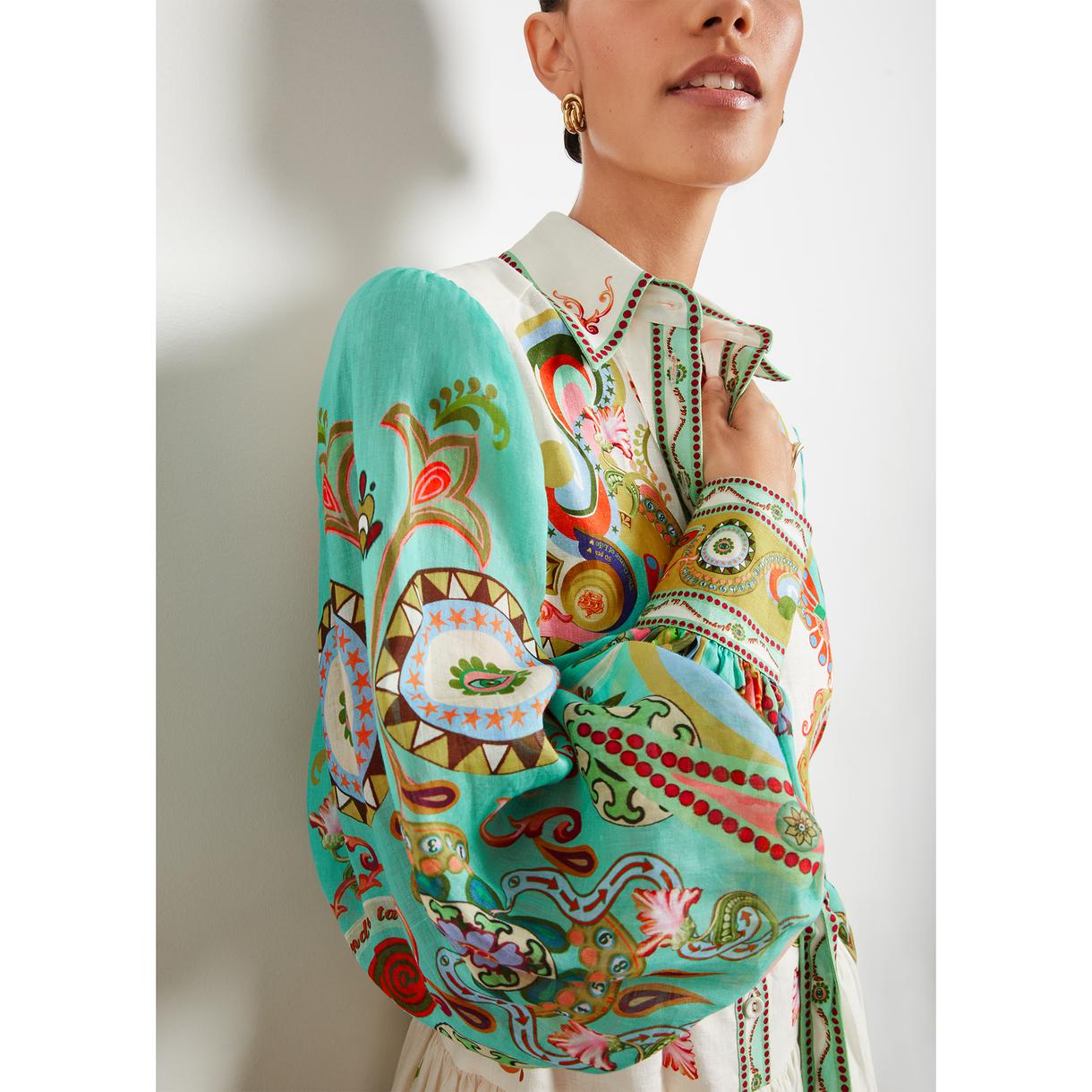 Mireya® | Długa sukienka z nadrukiem