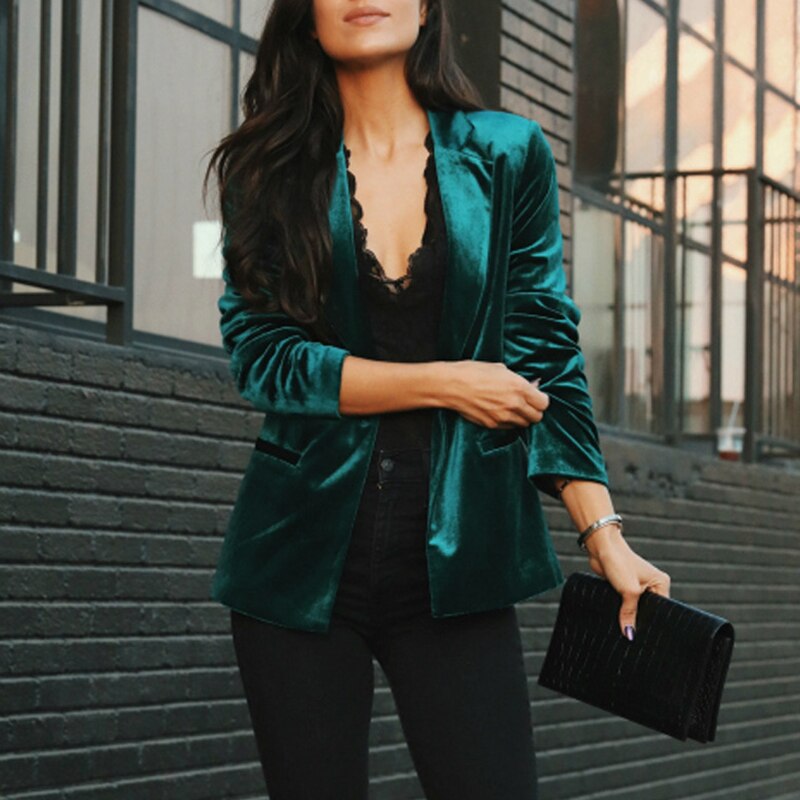 Mireya® | Elegancka aksamitna marynarka