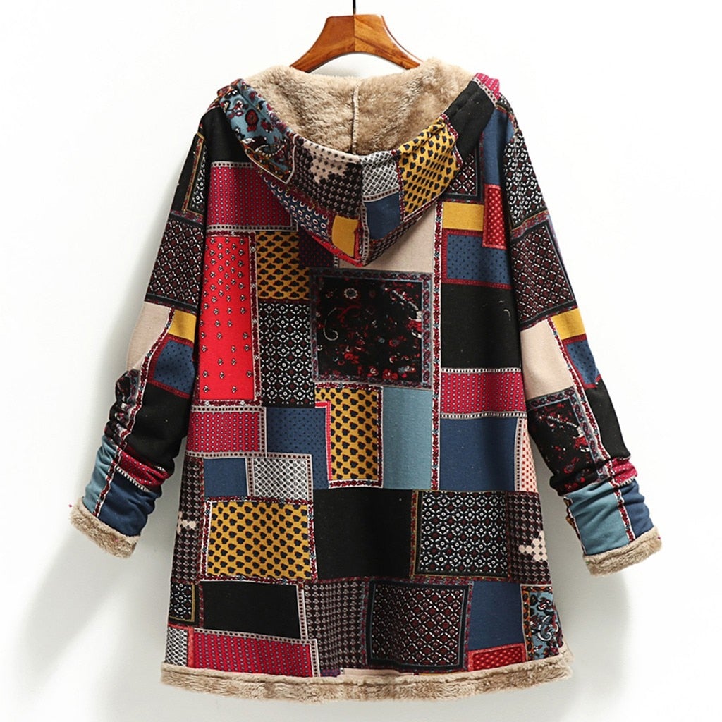 Mira® | Płaszcz z kapturem w stylu vintage