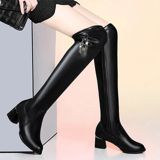 Melania® | Ciepłe skórzane buty damskie