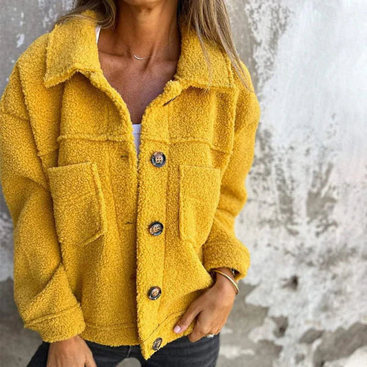 Adelina® | Stylowa wełniana kurtka