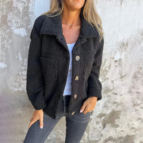 Adelina® | Stylowa wełniana kurtka