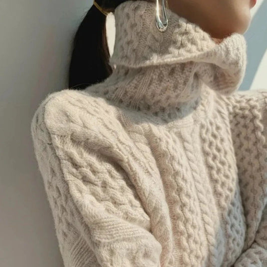 Kaszmirowy Sweter z Golfem Lucia