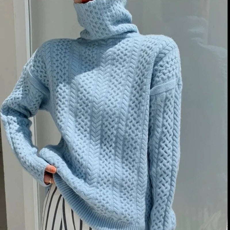 Kaszmirowy Sweter z Golfem Lucia