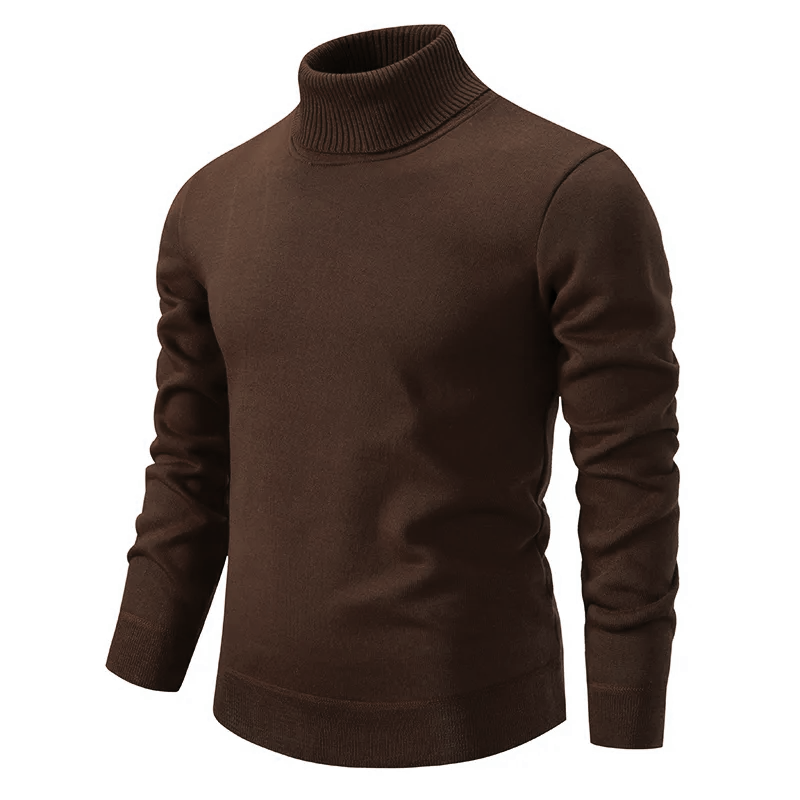 Sweter z Golfem Lucciano Wykonany w 100% z Dziewiczej Wełny