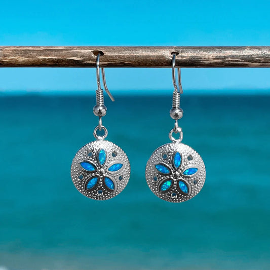 Kolczyki opalowe Sand Dollar