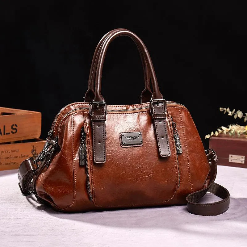 Retro Mode tragen Crossbody kann große Kapazität mehrschichtige Tasche anpassen